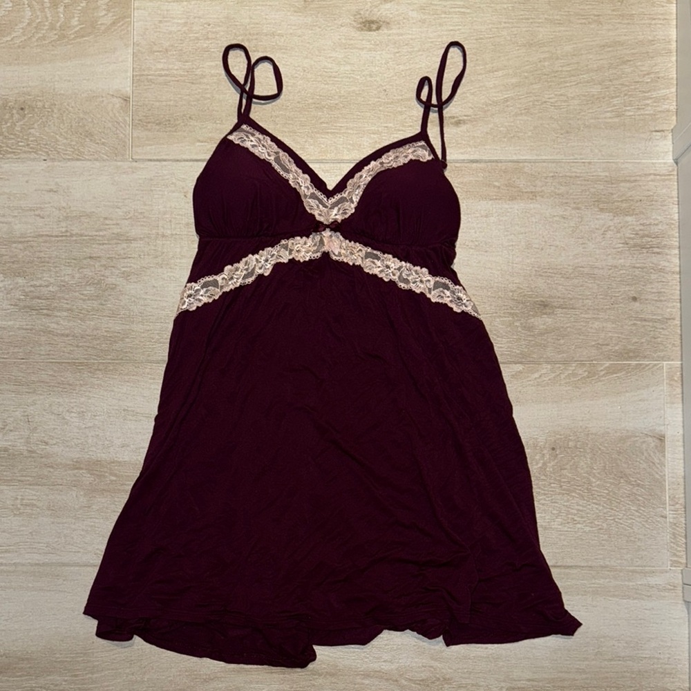 Victoria’s Secret Lace Trim Nightgown - Purple